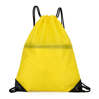 Waterproof portable polyester drawstring backpack for adult