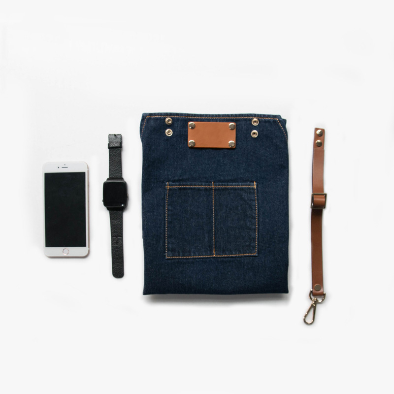 Wholesale Hot-selling Blue Denim Fabric Barbershop Jeans Work Apron