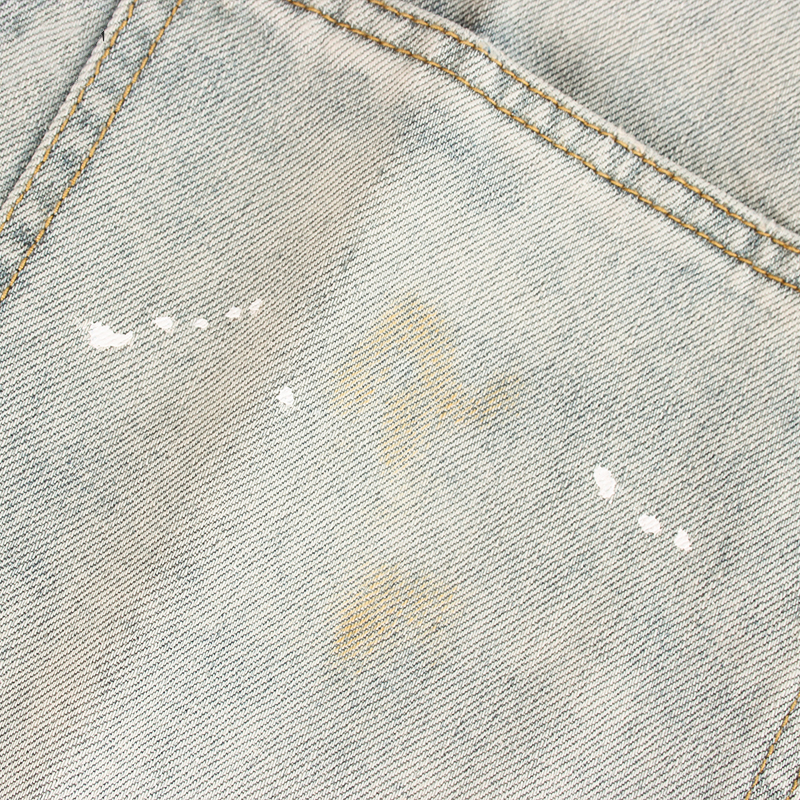 New style washed cotton material soft and fine color fastness kitchen cooking canvas denim apron