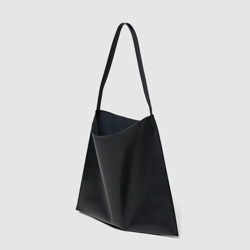 Factory custom simple soft pu material waterproof fashion leisure reusable pu single shoulder bag for sale