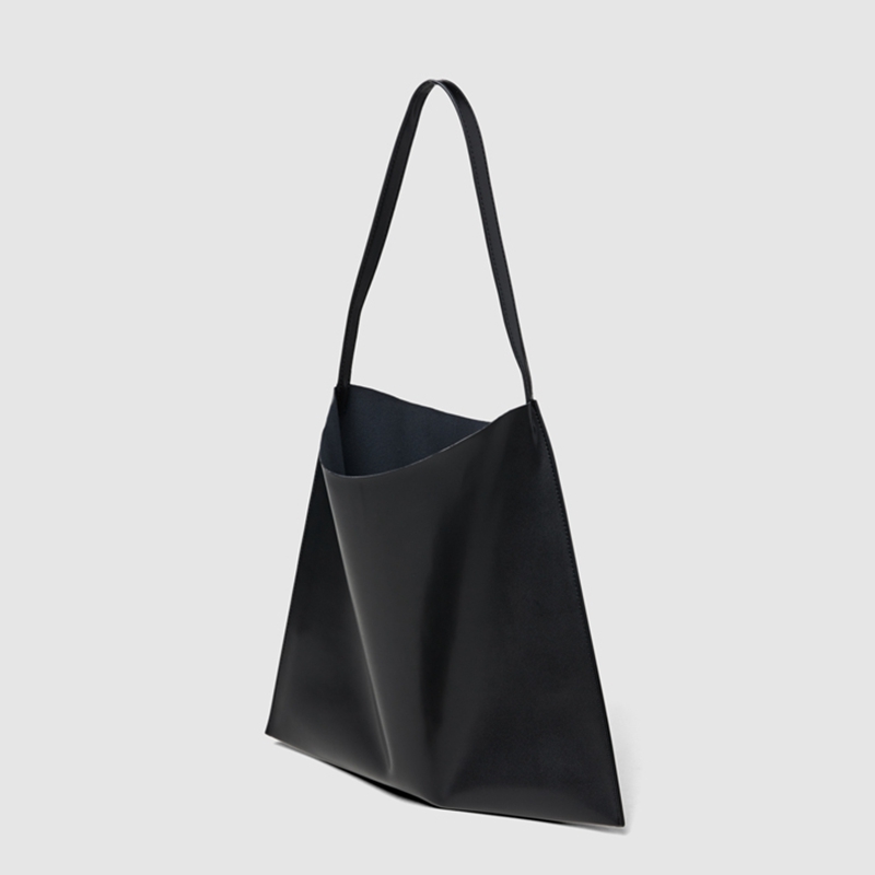 Factory custom simple soft pu material waterproof fashion leisure reusable pu single shoulder bag for sale