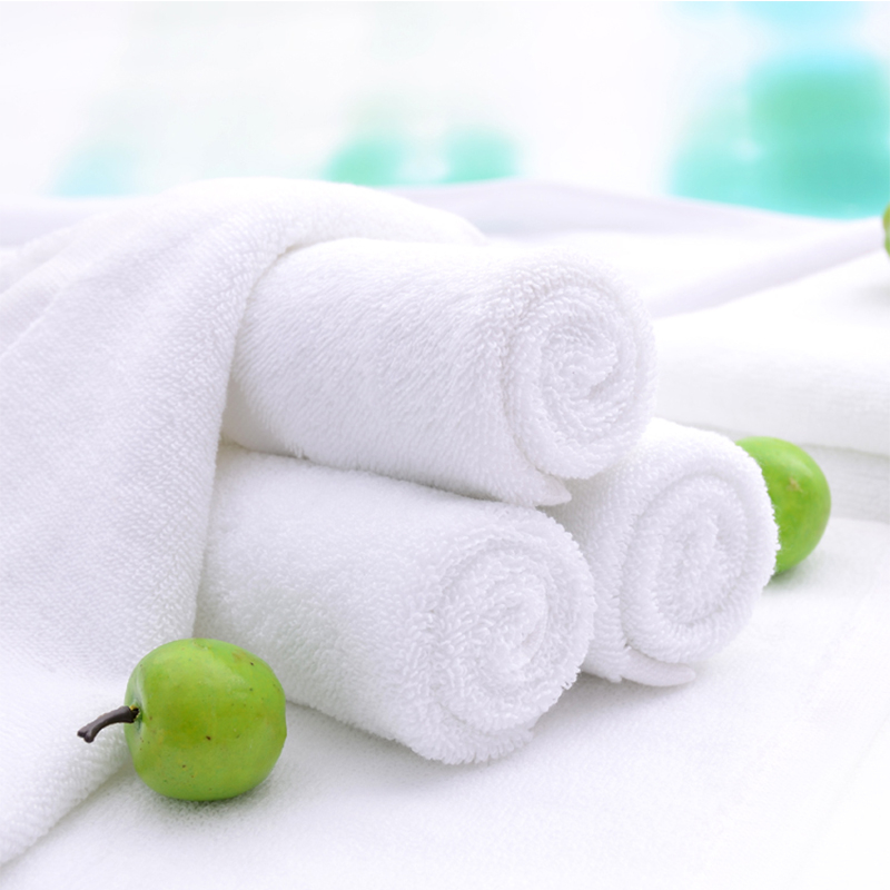 100% cotton pure white soft and comfortable hotel towel with factory direct supply