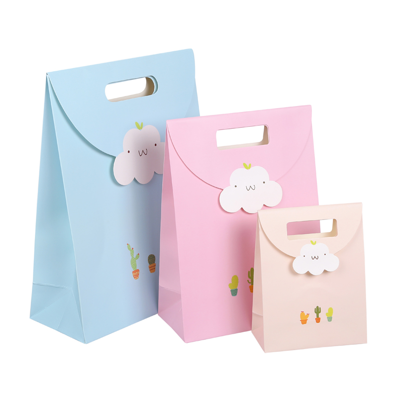 Wholesale high quality paper gift bags party favor cookie candy treat bag