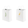  White luxury printed gift custom shopping paper bag with your own logo