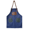 Vintage washed canvas leather accessories studio barber work apron