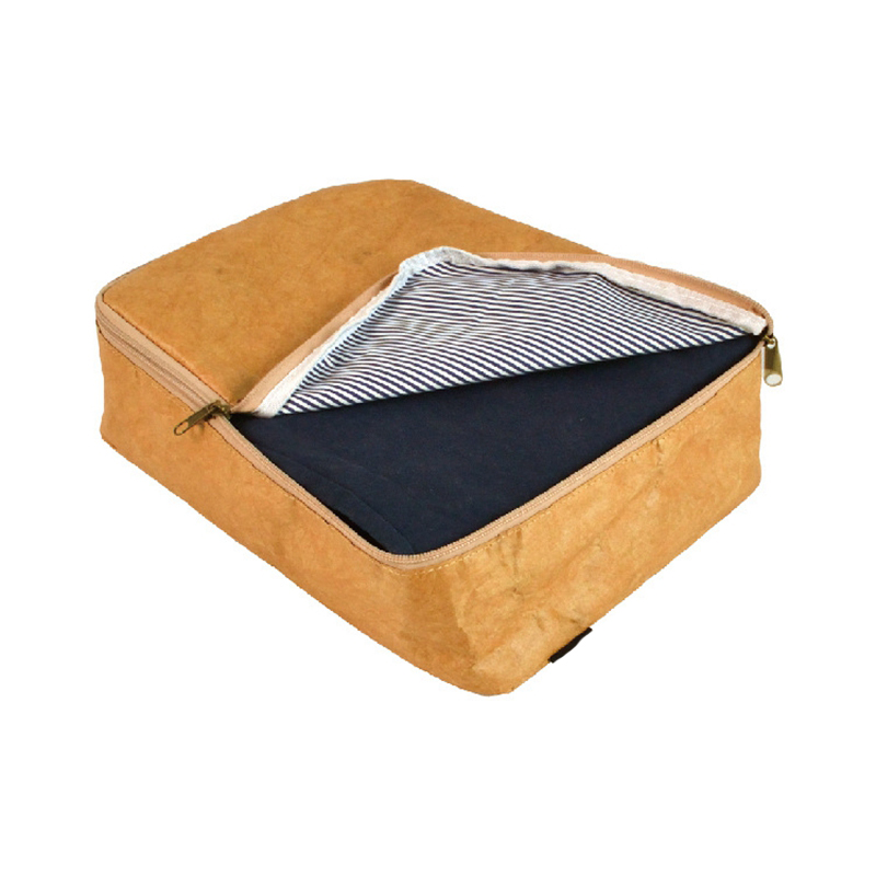 Factory custom short journey luggage clothes storage bag waterproof soft breathable tyvek paper storage bag