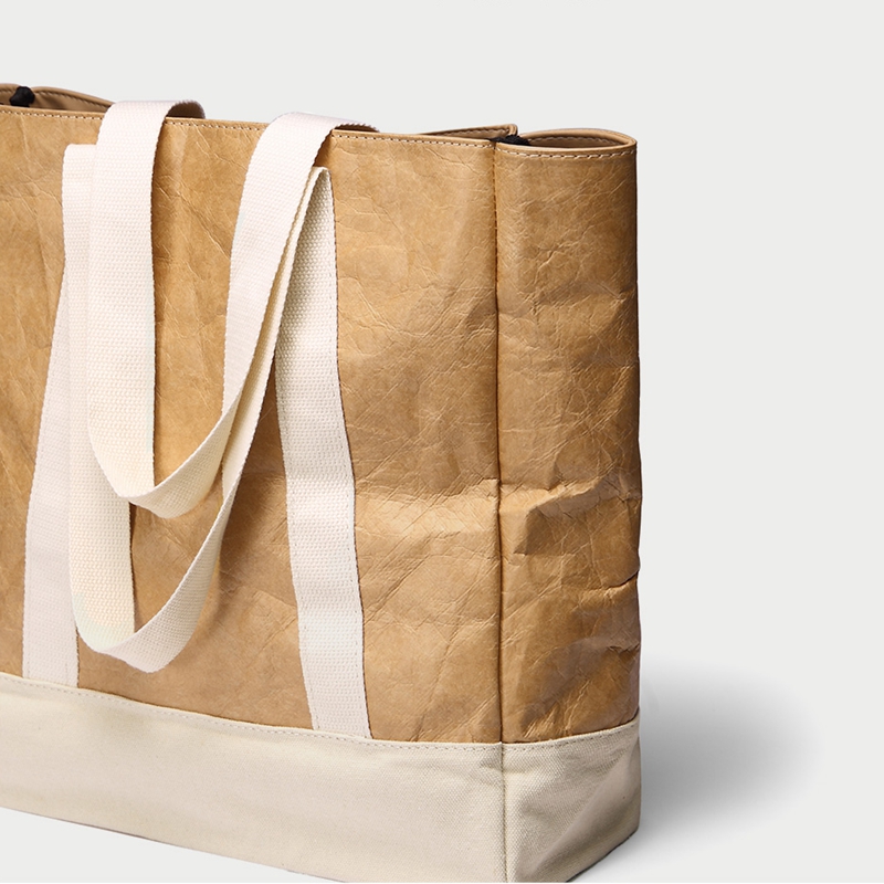 Waterproof breathable eco friendly lightweight high capacity load bearing stronger tyvek fashion tote shopping bag