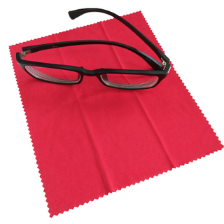 Simple no printing 100% polyester microfiber glasses cloth