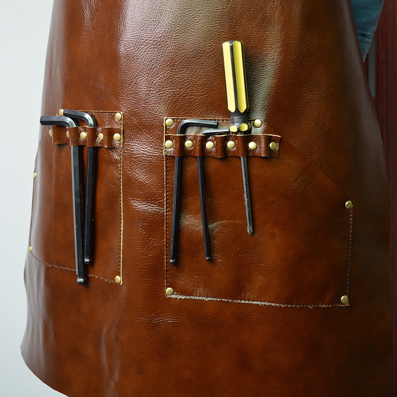 Superior Leather Industrial Work Apron for Barista And Bartender