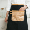 New Design Durable Cafe Shop Baking Work Apron with Leather Belt