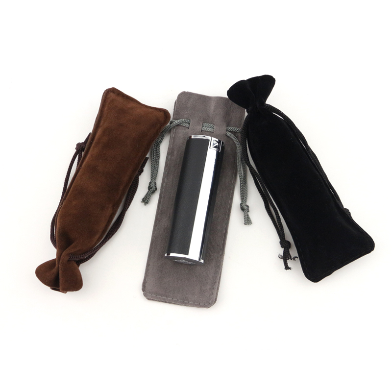 Custom velvet jewelry gift bags lipstick pouch