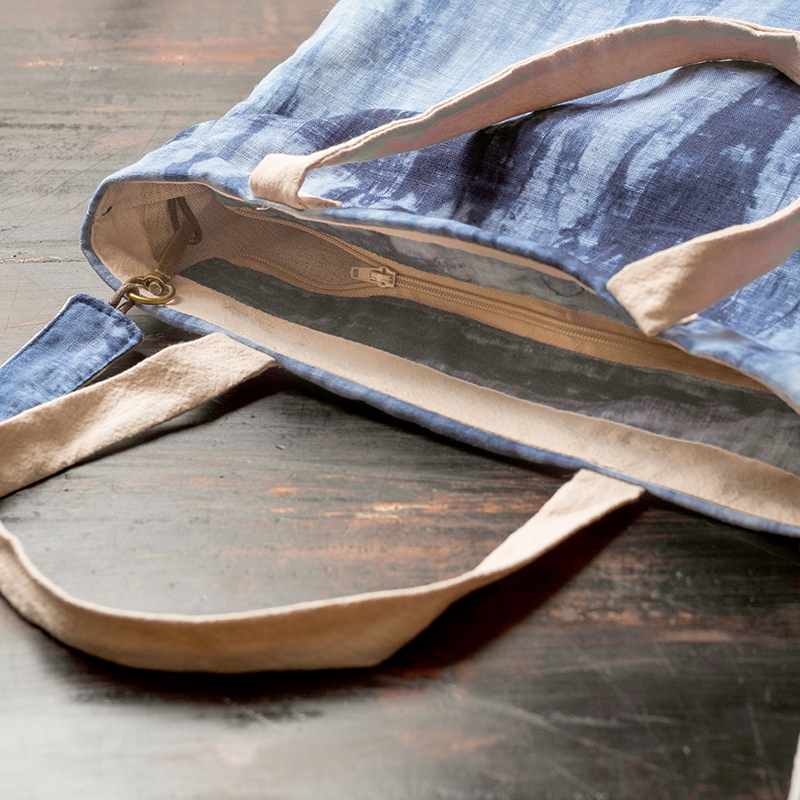 Fashion breathable eco friendly cotton linen tote bag