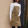 New design beautiful and durable dustproof work cotton canvas apron for sale 