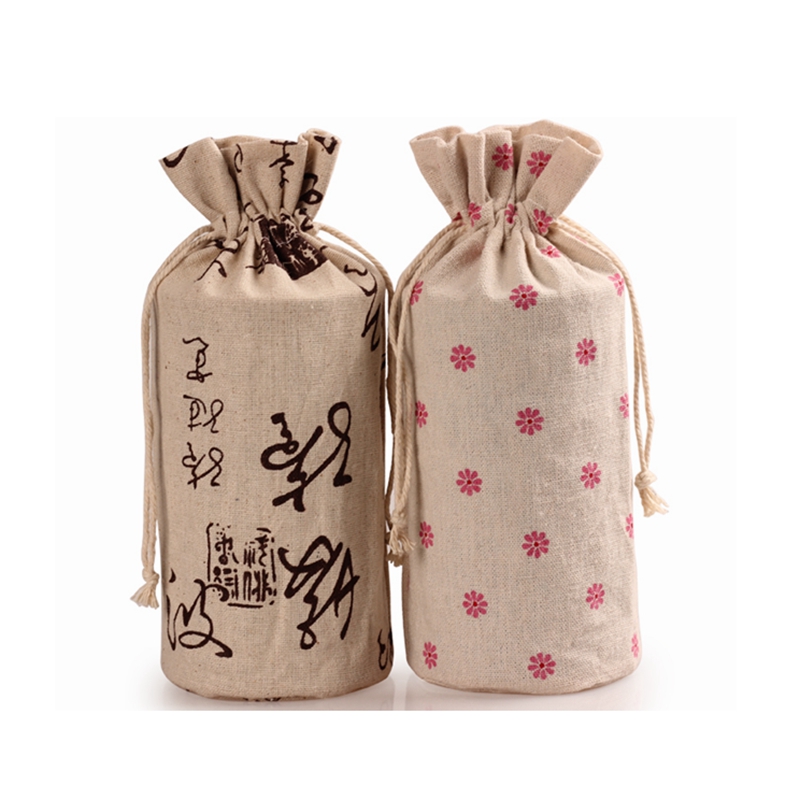 Factory profession custom breathable eco friendly linen tote shopping bag