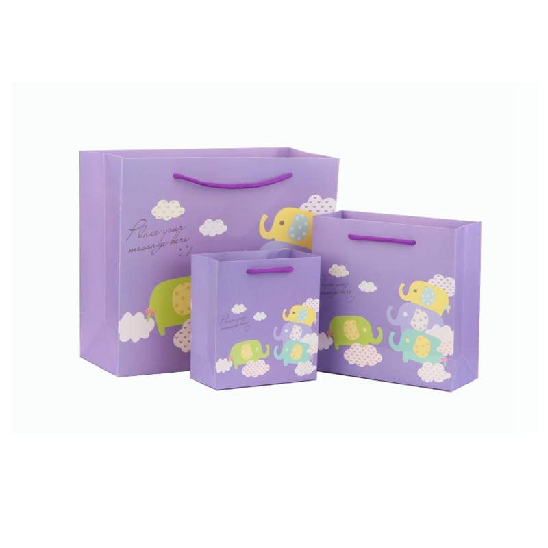 Reusable eco custom logo printed brown paper bag paper shopping bag paper gift bag