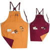 New design double color dustproof eco-friendly work canvas apron for waiters