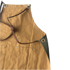 High quality thick double-sided canvas apron with adjustable leather strap 