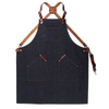 Korean Fashion Barista Barber Floral Baking Denim Work Apron Wholesale