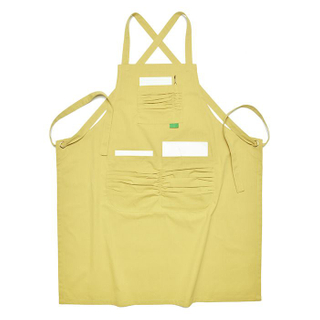 Logo custom color cotton strap apron coffee shop floral garden tea shop work apron 