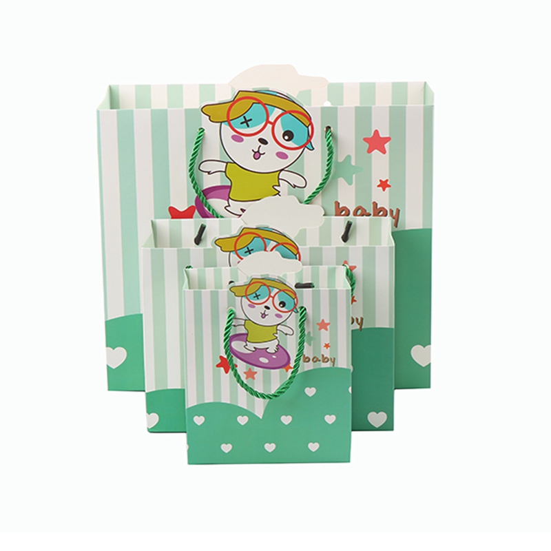 Custom square bottom white brown paper shopping kraft paper bag with logo printed