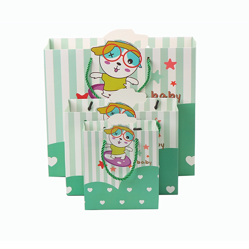 Custom square bottom white brown paper shopping kraft paper bag with logo printed