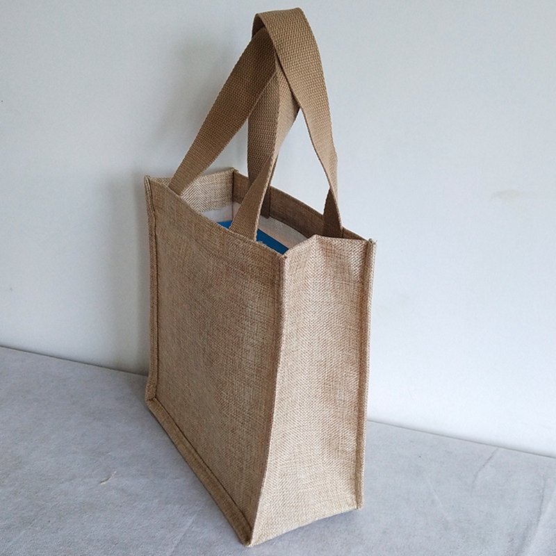 Wholesale cheap fine linen shopping bag gift bag portable webbing