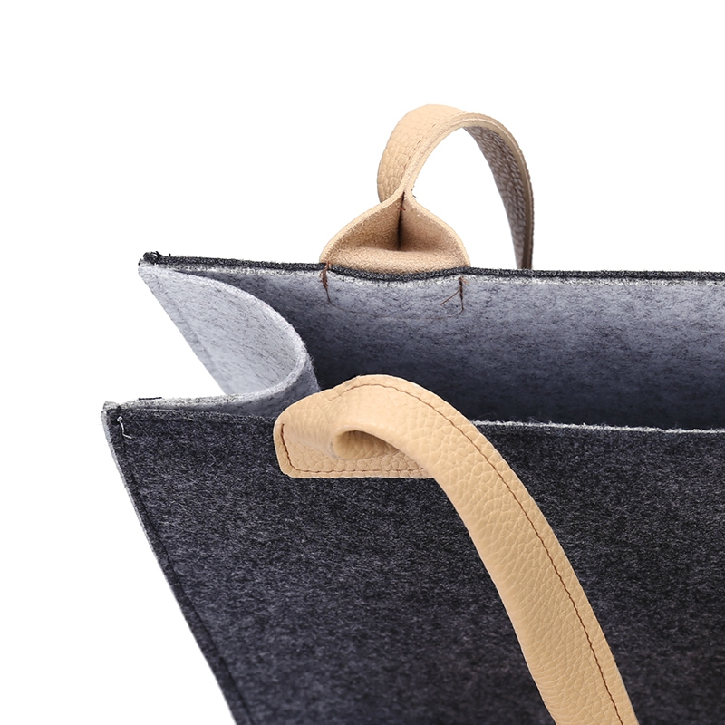 High quality recycling reusable hand felt bag for women 