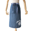 Factory logo silk screen printing cotton canvas denim waist apron 