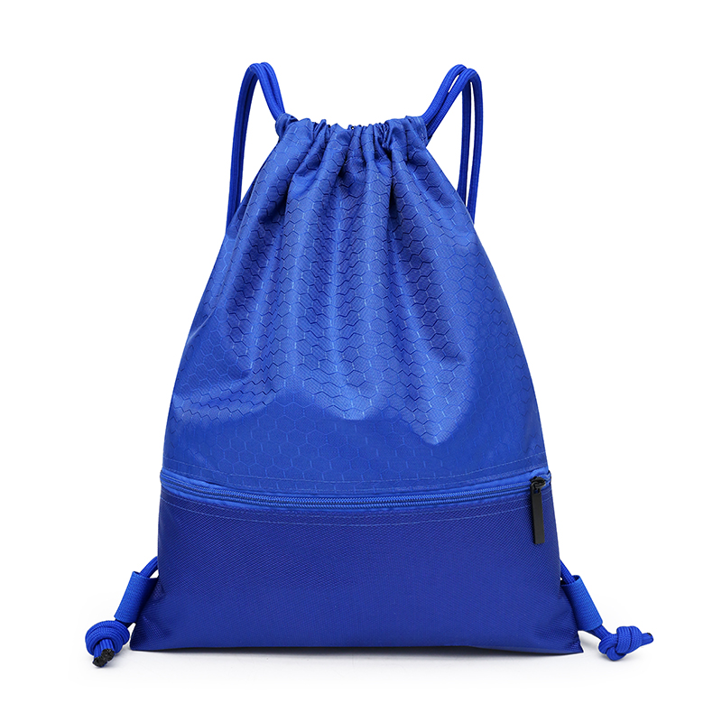 Fashion waterproof nylon beam pocket drawstring bag fitness sports light travel bag