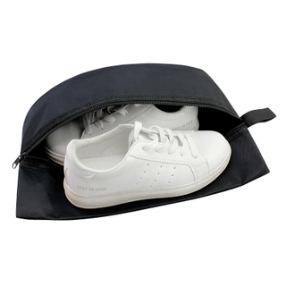 Simple single color no printing durable recycled shoe storage nylon bag for travel
