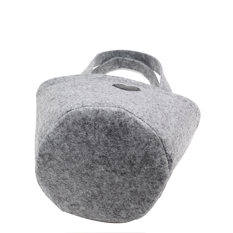 Promotional hand made polyester felt shopping bag with customized logo