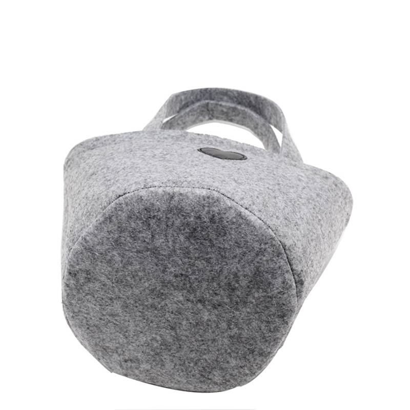 Promotional hand made polyester felt shopping bag with customized logo