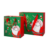  Recycled christmas custom printed shopping kraft paper bag 