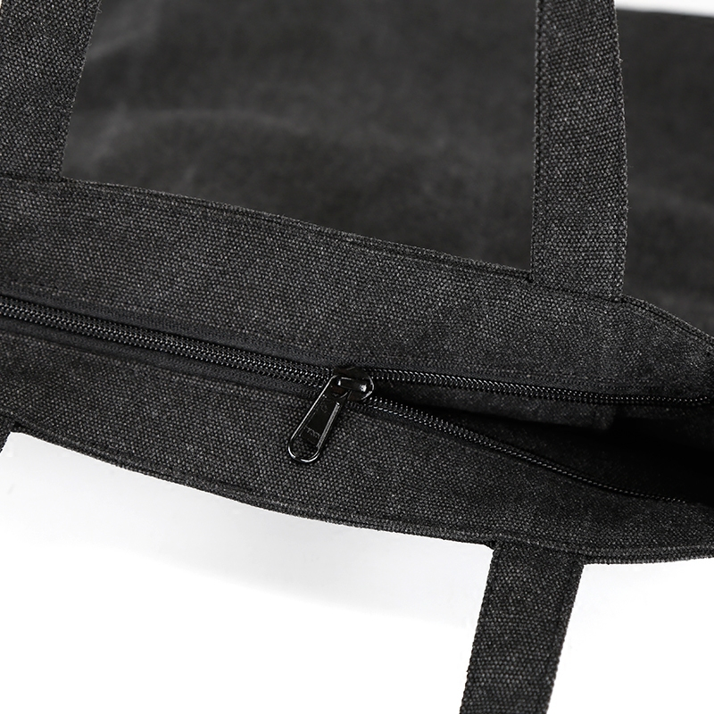 Simple original design new style fashion women washed cotton canvas tote shopping bag for wholesale