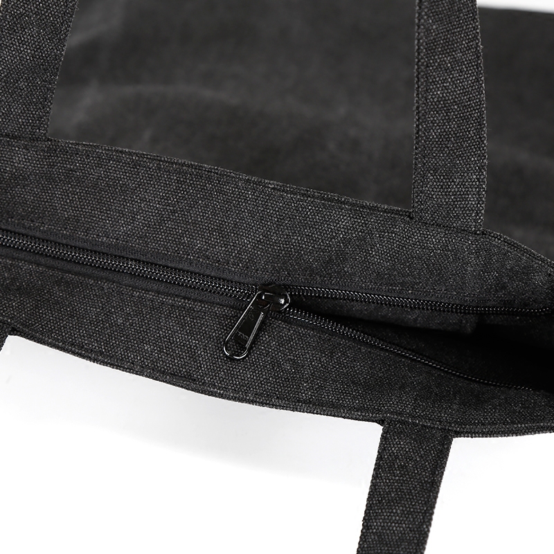 Simple original design new style fashion women washed cotton canvas tote shopping bag for wholesale