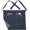 Custom Work Clothes Wholesale Men And Women Striped Half Apron For Kitchen Cafe Bakery Cake Shop Restaurant Overalls
