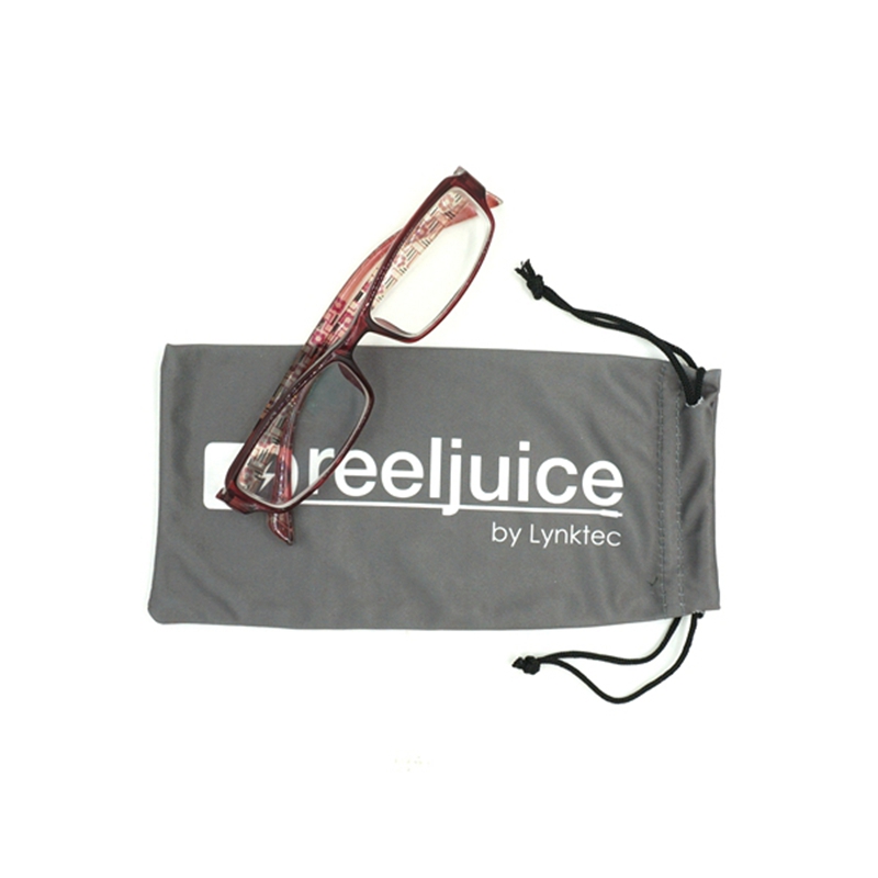 Portable soft microfiber glasses drawstring package bag for sunglasses