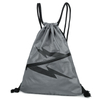 Waterproof outdoor travel lightning logo backpack sports fitness drawstring bag unisex