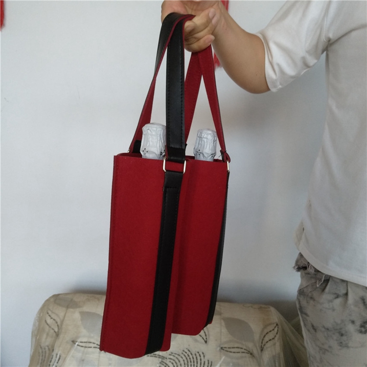 Red wine felt bag (9)
