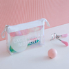Colorful logo printed custom fashion multifunction waterproof pvc zipper cosmetic bag