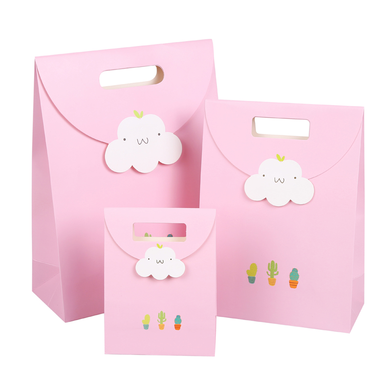 Wholesale high quality paper gift bags party favor cookie candy treat bag