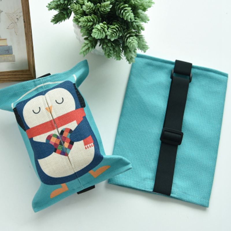 Car tissue box ins style receive cloth tissue bag chair back suspension and sun shield tissue bags