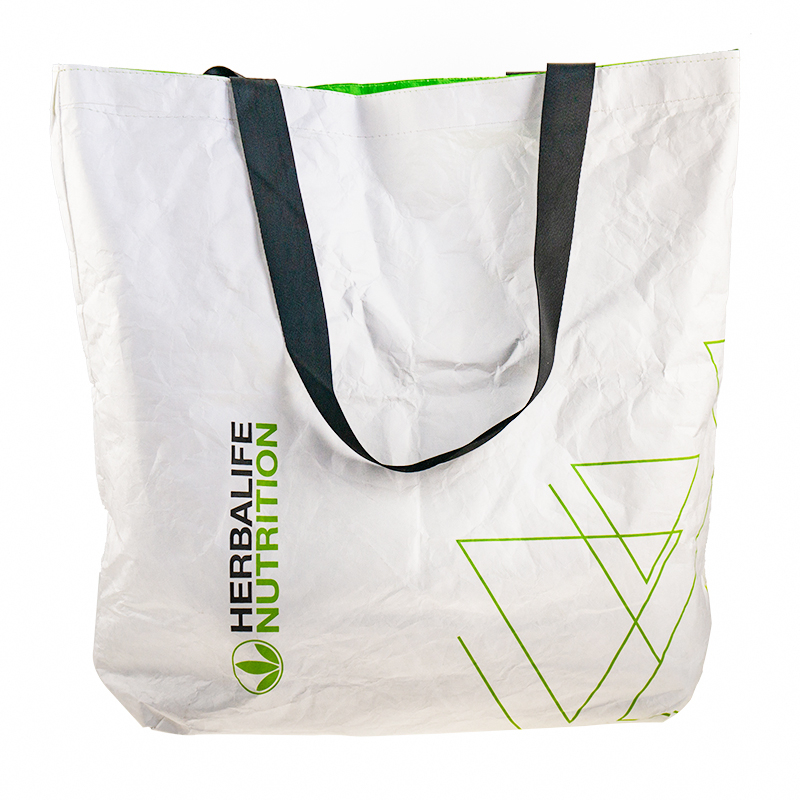 Double-sided logo printing multi-function use on both sides waterproof tyvek tote shopping bag