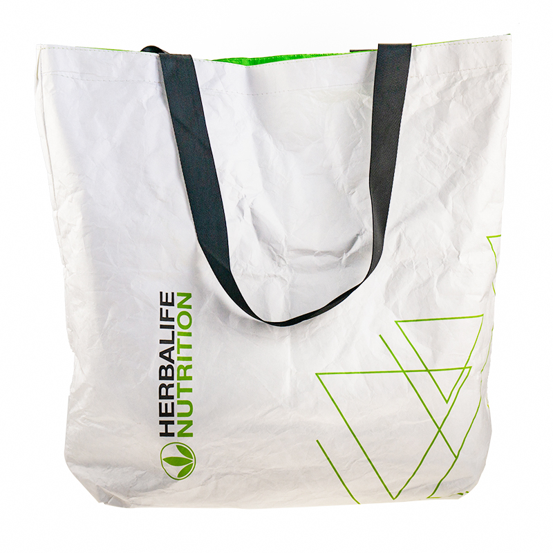 Double-sided logo printing multi-function use on both sides waterproof tyvek tote shopping bag