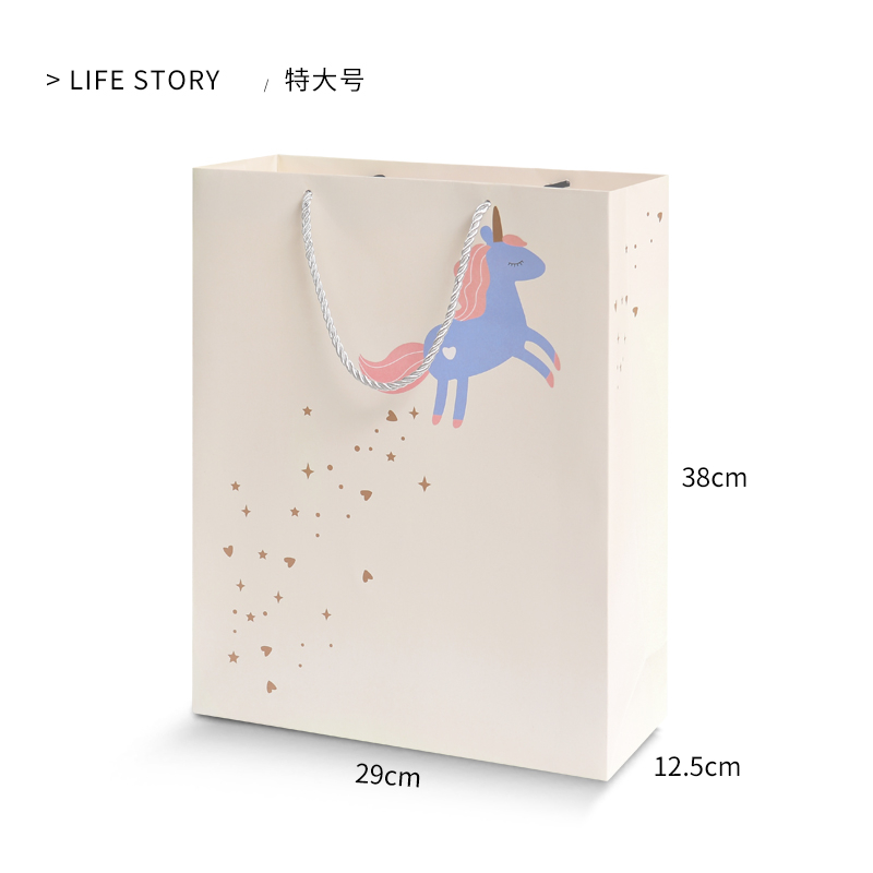 custom luxury printed paper shopping bag with rope handle gift bags