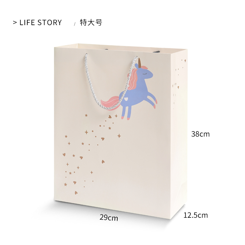 custom luxury printed paper shopping bag with rope handle gift bags