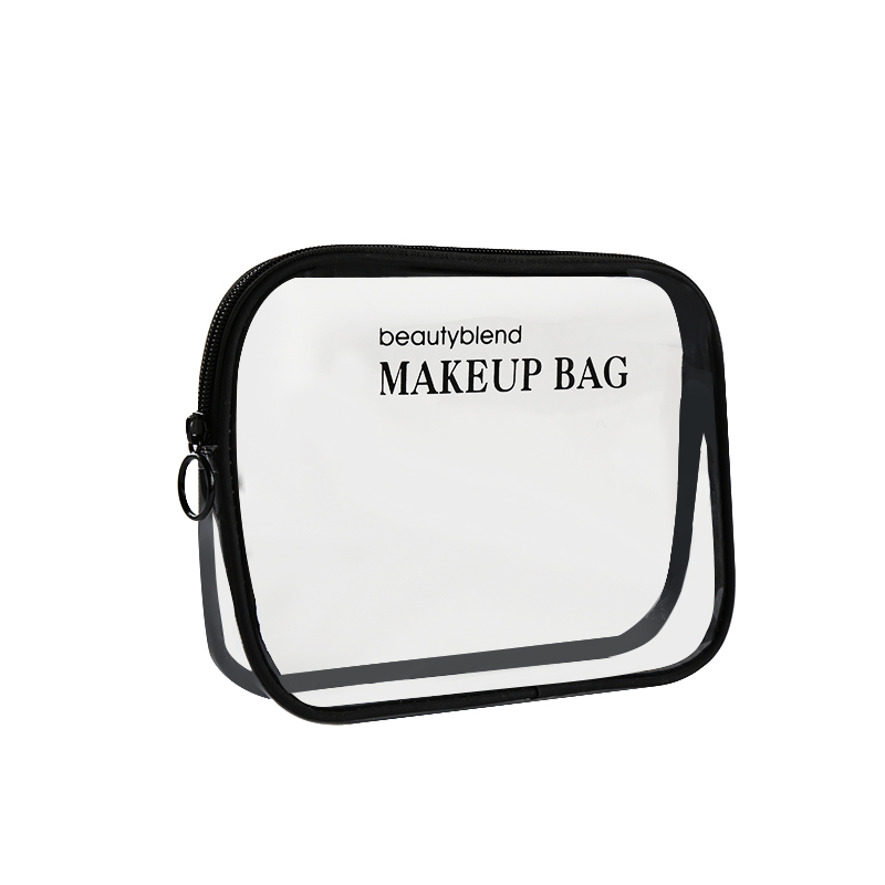 Customized in a variety of sizes and shapes transparent waterproof zipper bag travel storage pvc wash bag