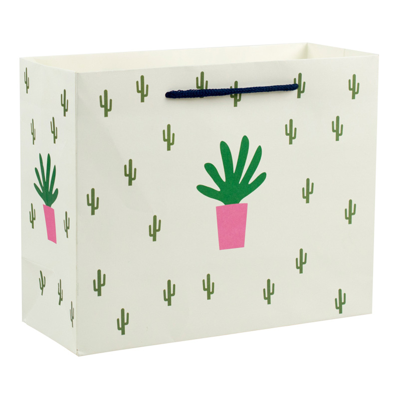 Reinforced handle strong kraft paper bag gift package