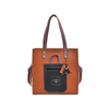 High quality PU soft leather stitching versatile campus shoulder Messenger bag Tote bag