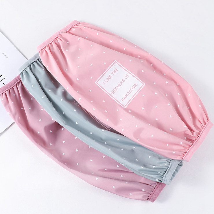 Waterproof anti-fouling anti-oil household office cute cartoon long sleeve